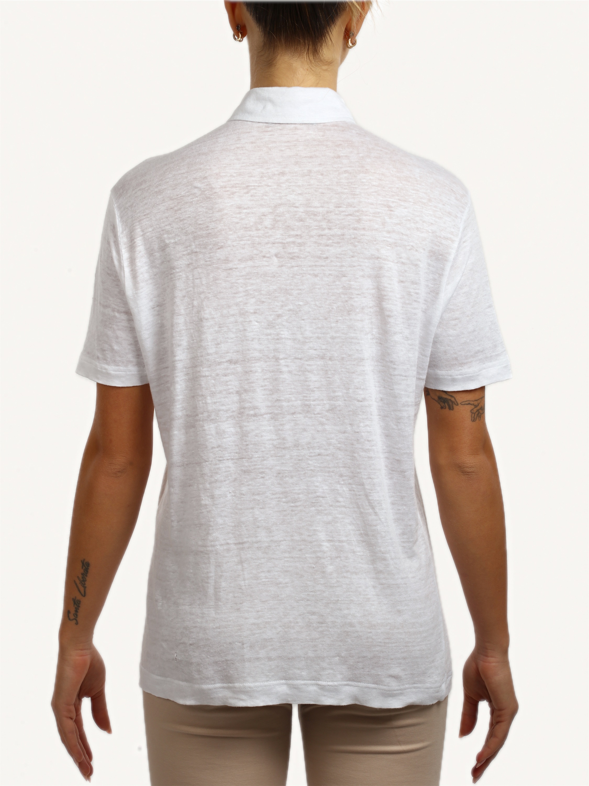 Short-Sleeve Polo, the back, with the embroidery