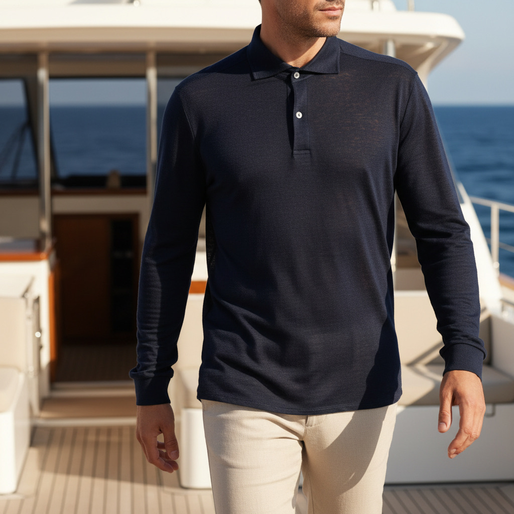 Long-Sleeve Polo, in the world of sailing